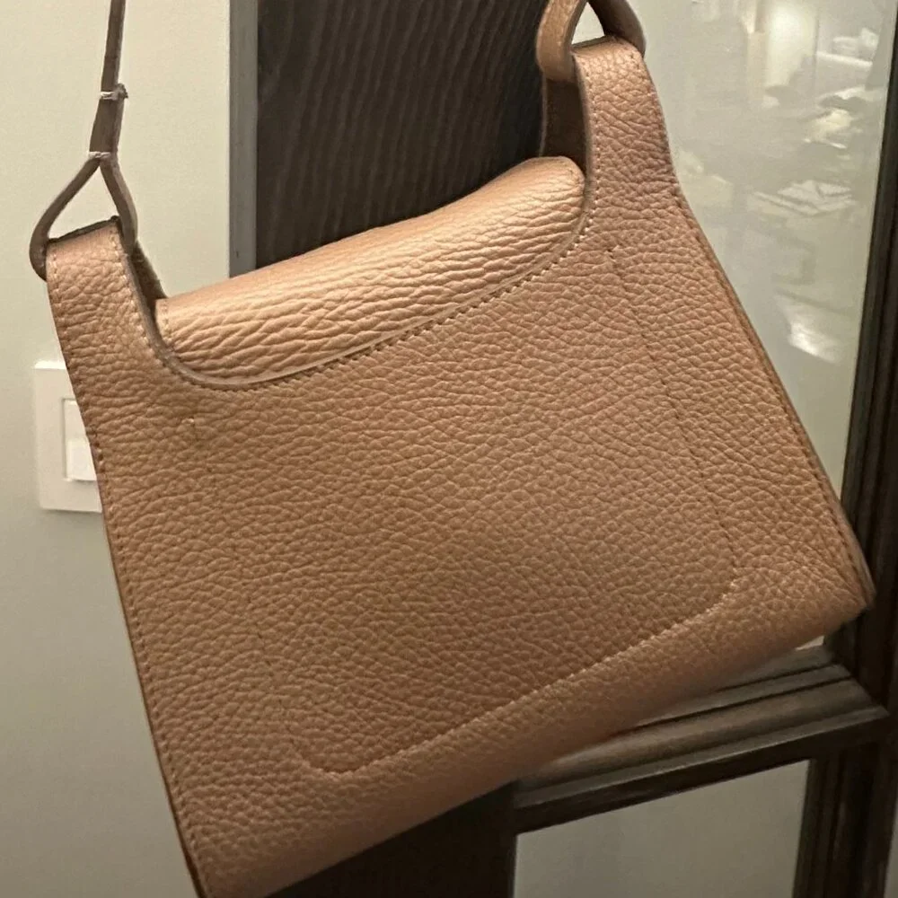 Cuyana Pebbled Leather Mini Bag in Tan - Picture 4 of 5